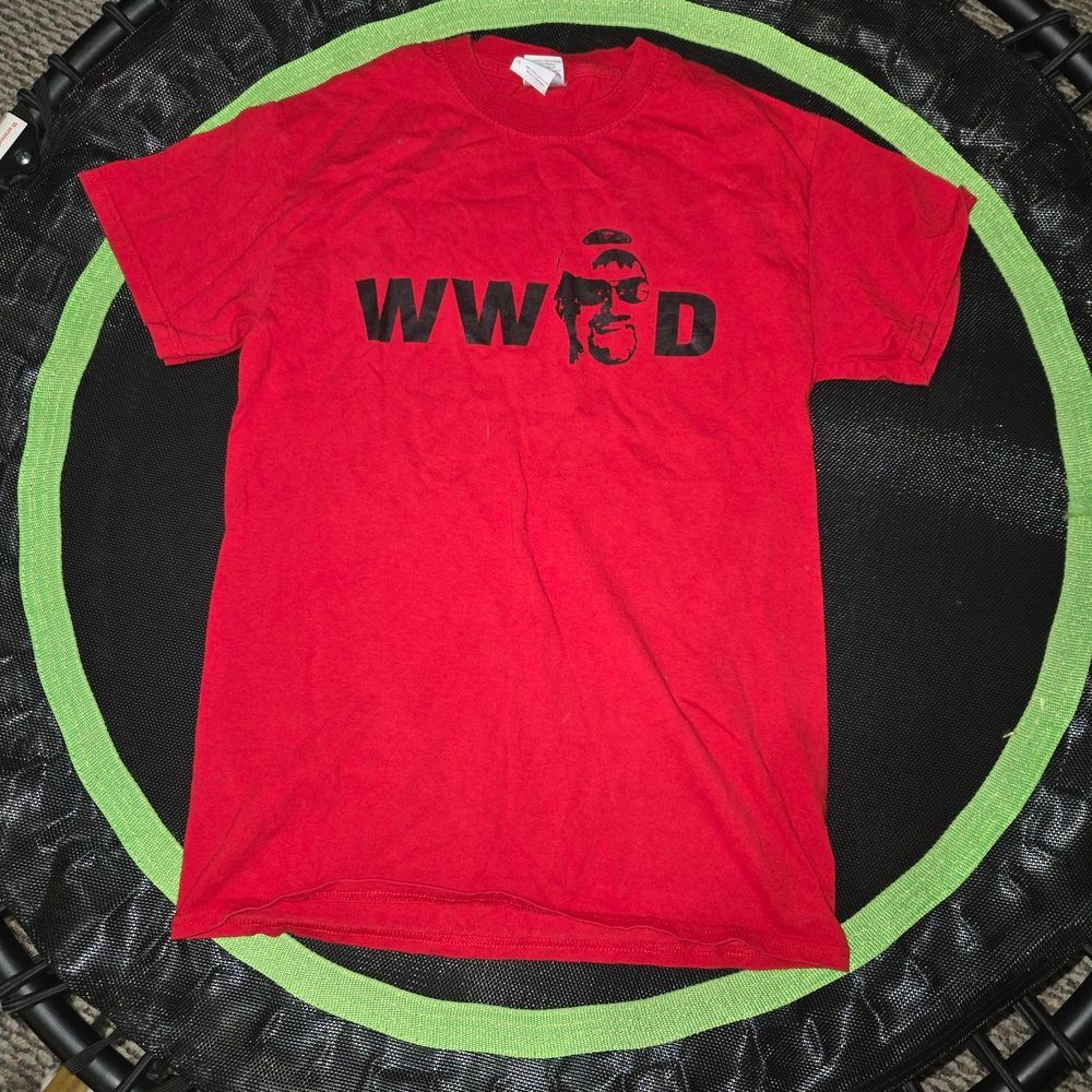 Gildan Red WWJD Graphic Tee